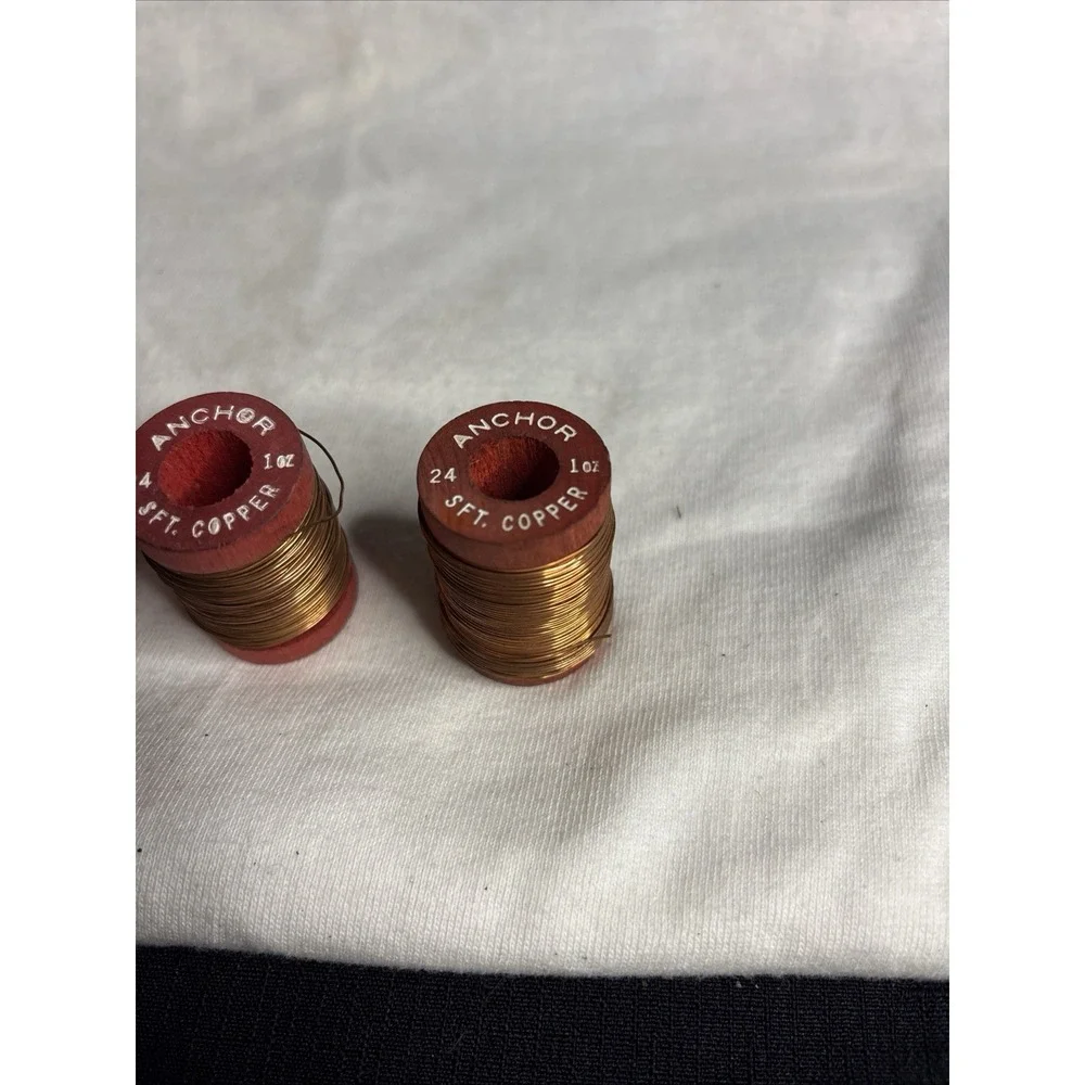 Anchor Soft Copper Craft Wire Set 3 Rolls 20 & 24 Gauge Jewelry Making Supplies